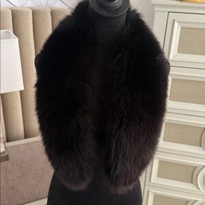Real Fox fur thick collar